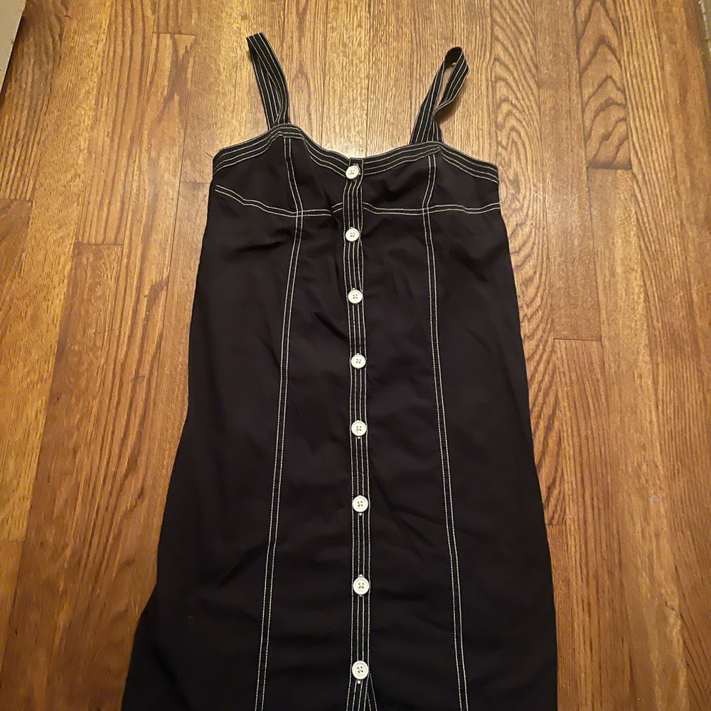 Urban outfitters Black Button-Down Midi Dress - Picture 2 of 5
